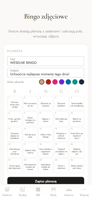 Ekran „Wyzwania fotograficzne” w aplikacji Scatto
