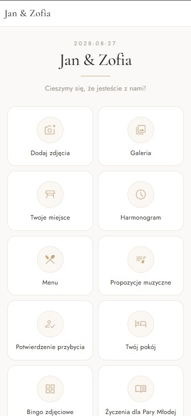Ekran widoku gościa w aplikacji Scatto